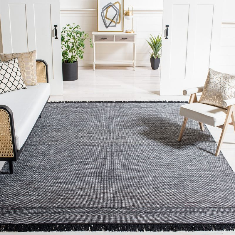 Montauk MTK620 Hand Woven Area Rug - Charcoal/Black - 6'x9' - Safavieh.