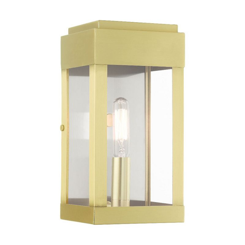 Livex Lighting York 1 - Light Wall Light in  Satin Brass