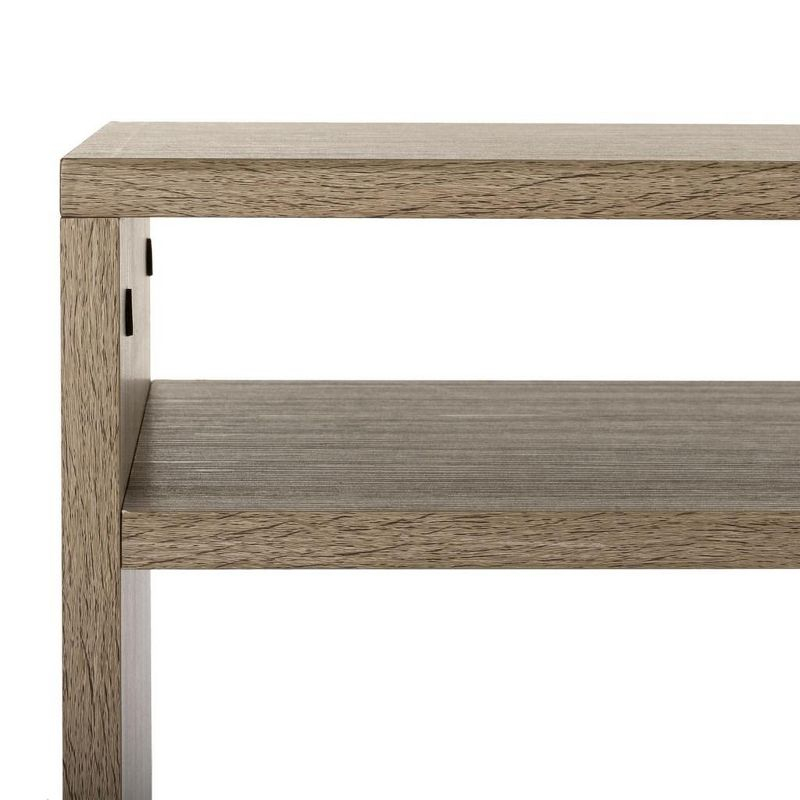 Marina Etagere - FOX4279 - Light Brown/Black - Safavieh Couture