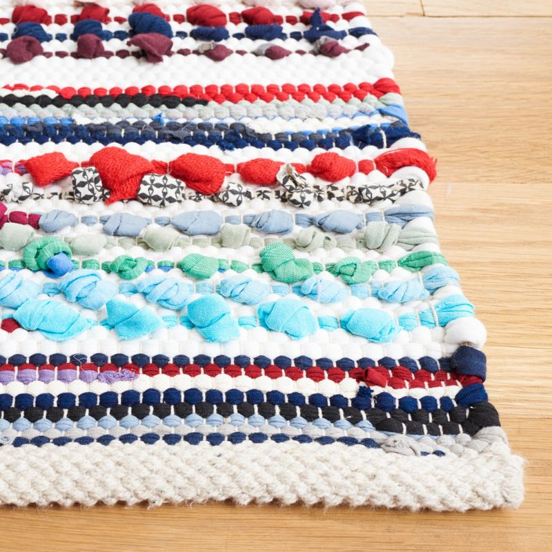 Montauk MTK817 Hand Woven Area Rug - Ivory/Blue - 5'x8' - Safavieh.