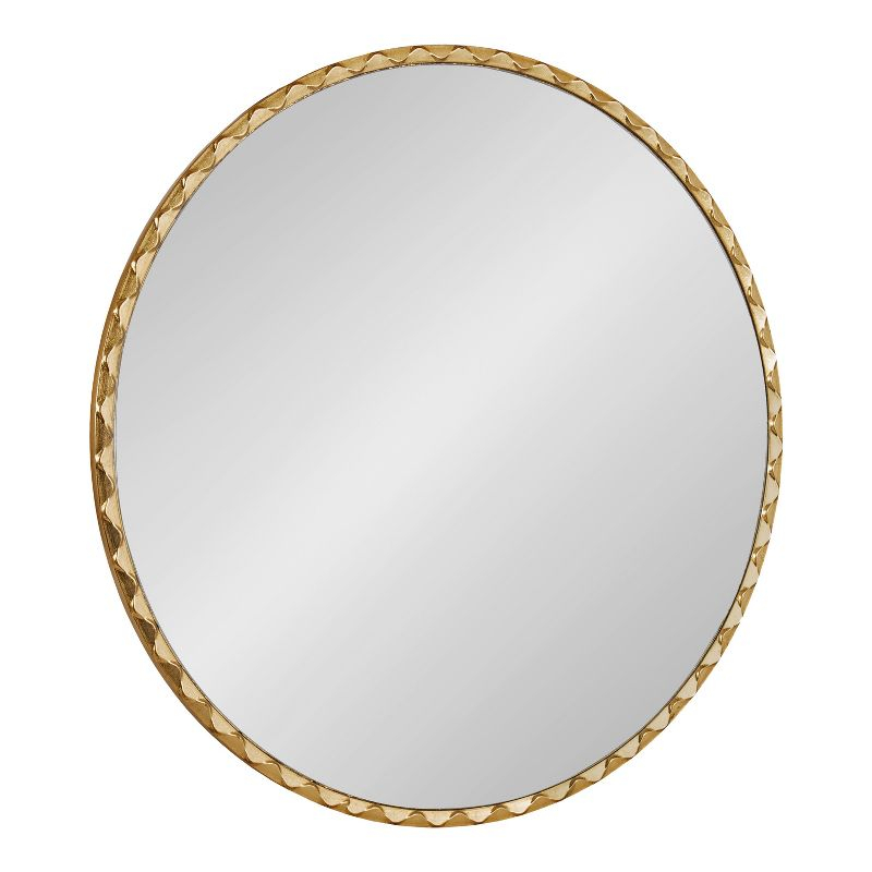 Kate & Laurel All Things Decor 26"x26" Sebecka Decorative Wall Mirror Gold
