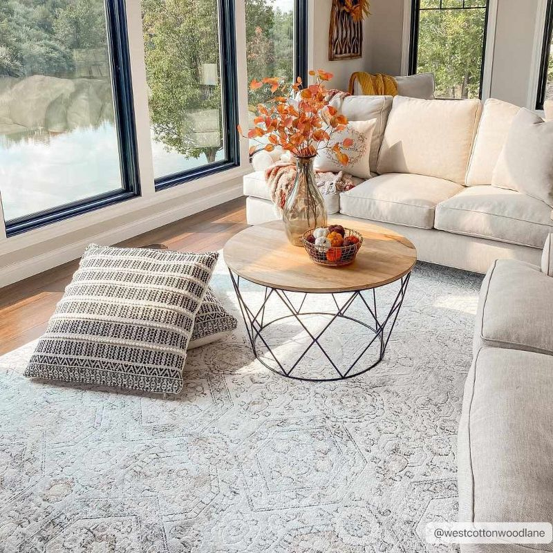 Hauteloom Rectangle Area Rug   Charcoal