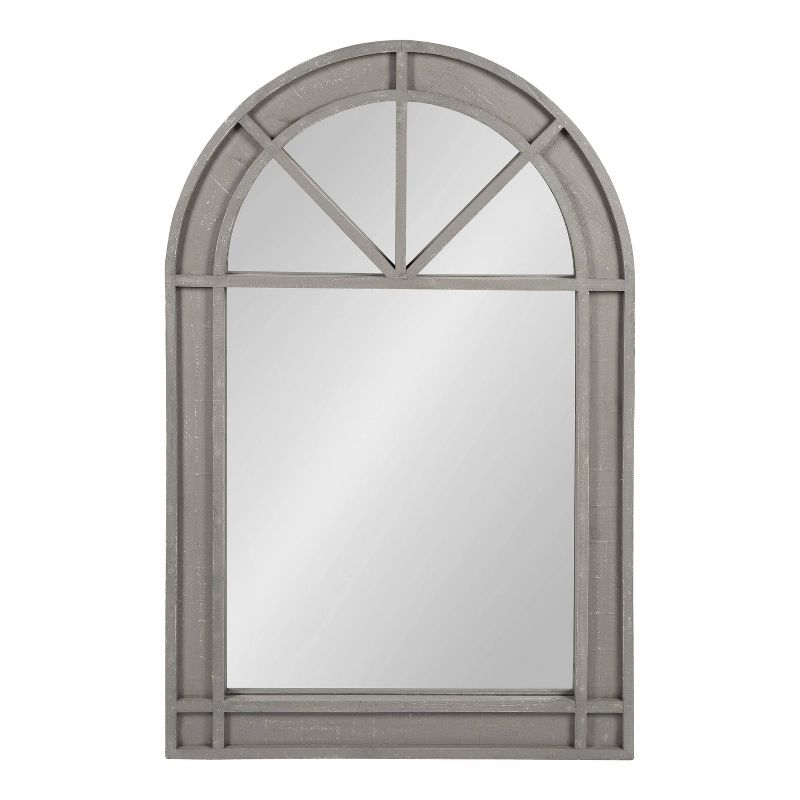 24" x 36" Stonebridg Arch Wall Mirror Gray - Kate & Laurel All Things Decor