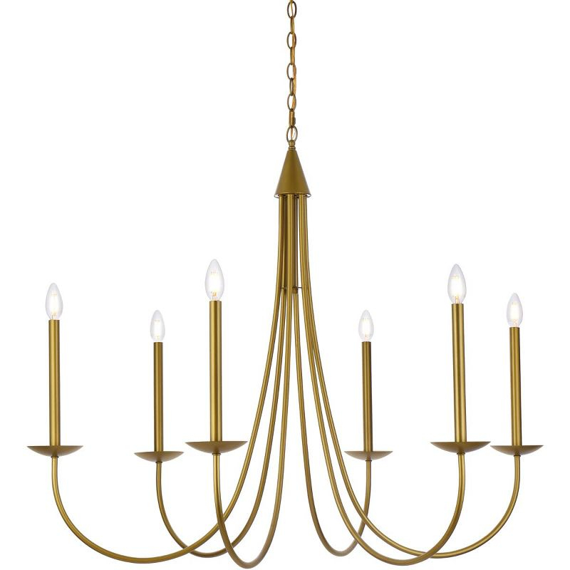 Elegant Lighting Cohen 42 inch pendant in brass