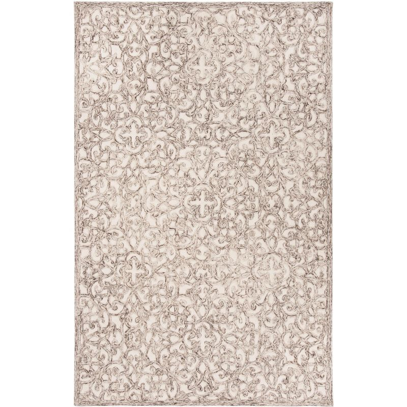 Trace TRC103 Hand Tufted Indoor Area Rug - Brown/Ivory - 5'x8' - Safavieh