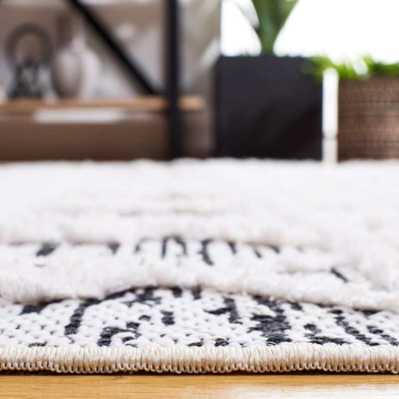 Augustine AGT758 Machine Made Indoor Area Rug - Black/Ivory - 8'x10' - Safavieh