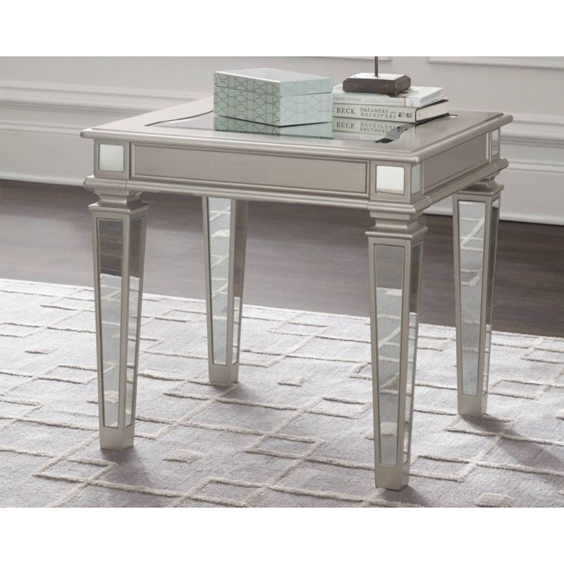 Tessani End Table Silver Finish - Signature Design by Ashley