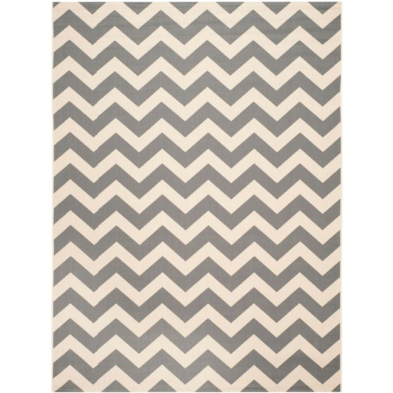 Courtyard CY6244 Power Loomed Indoor and Outdoor Area Rug - Grey/Beige - 8'x11' - Safavieh