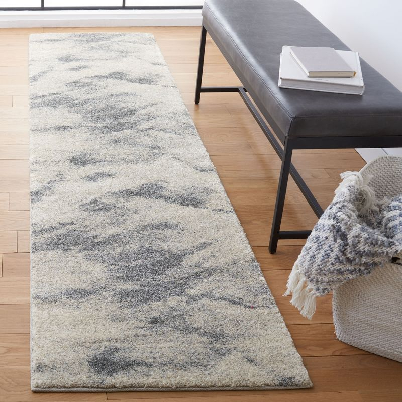Retro RET2891 Power Loomed Runner Rug - Beige/Grey - 2'3"x9' - Safavieh.