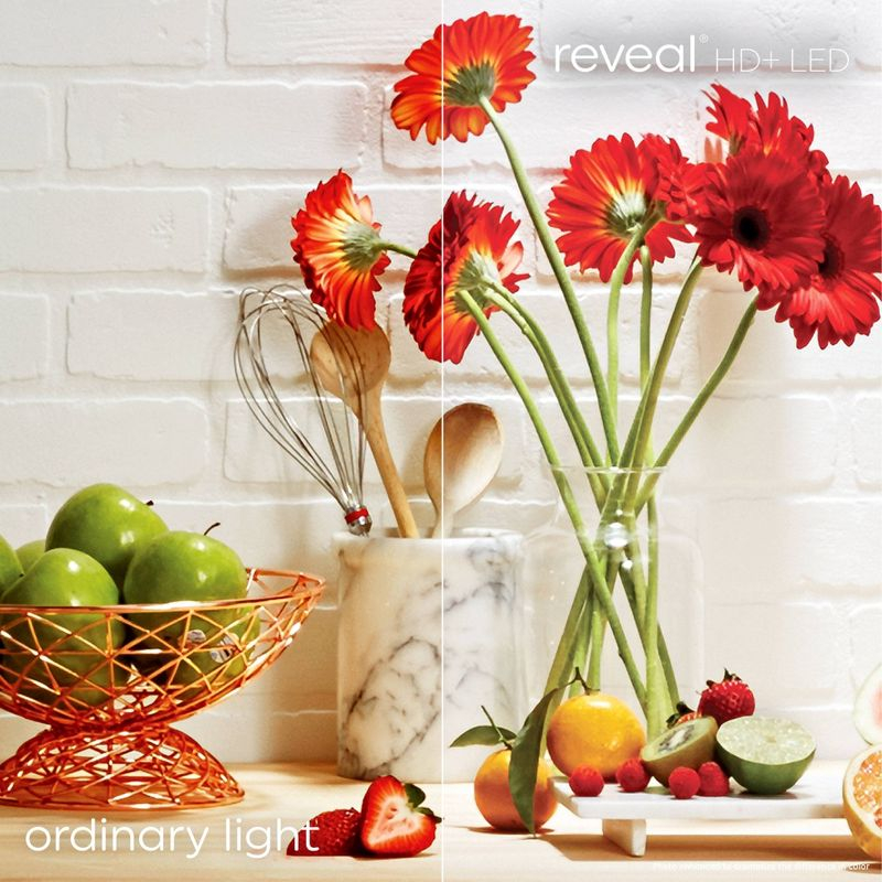 GE 50W Reveal PAR16 LED Light Bulb: GU10 Base, Dimmable, 400 Lumens, 2700K, 5W, 22.8-Year Life, Suitable for Damp Locations