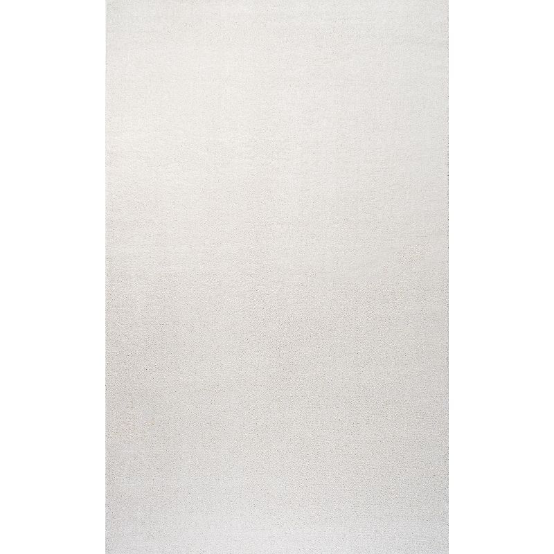 8'x10' Haze Solid Low-Pile, Cream - JONATHAN Y
