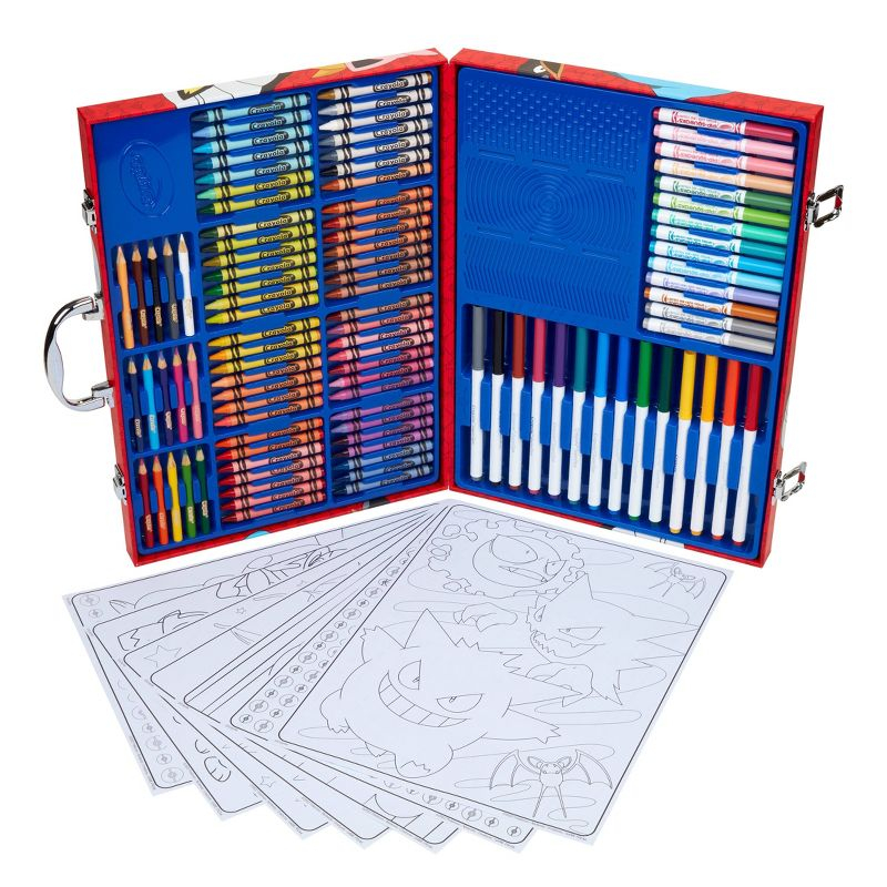 Crayola Imagination Art Set Pokemon: Drawing & Coloring Kit with Crayons, Markers, Pencils, & Sheets for Ages 5+