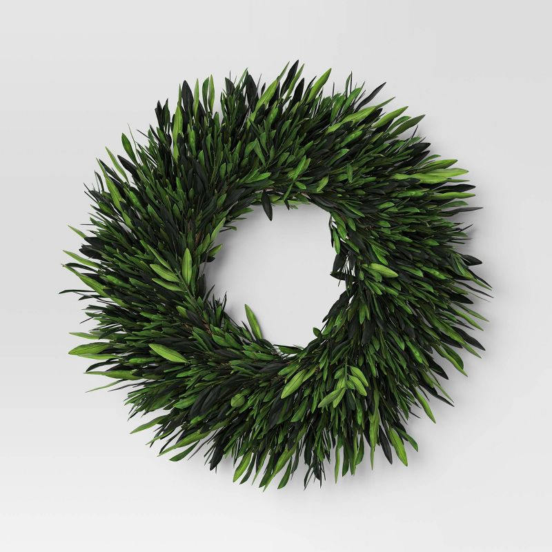 Preserved Olive Leaf Wreath - Threshold™