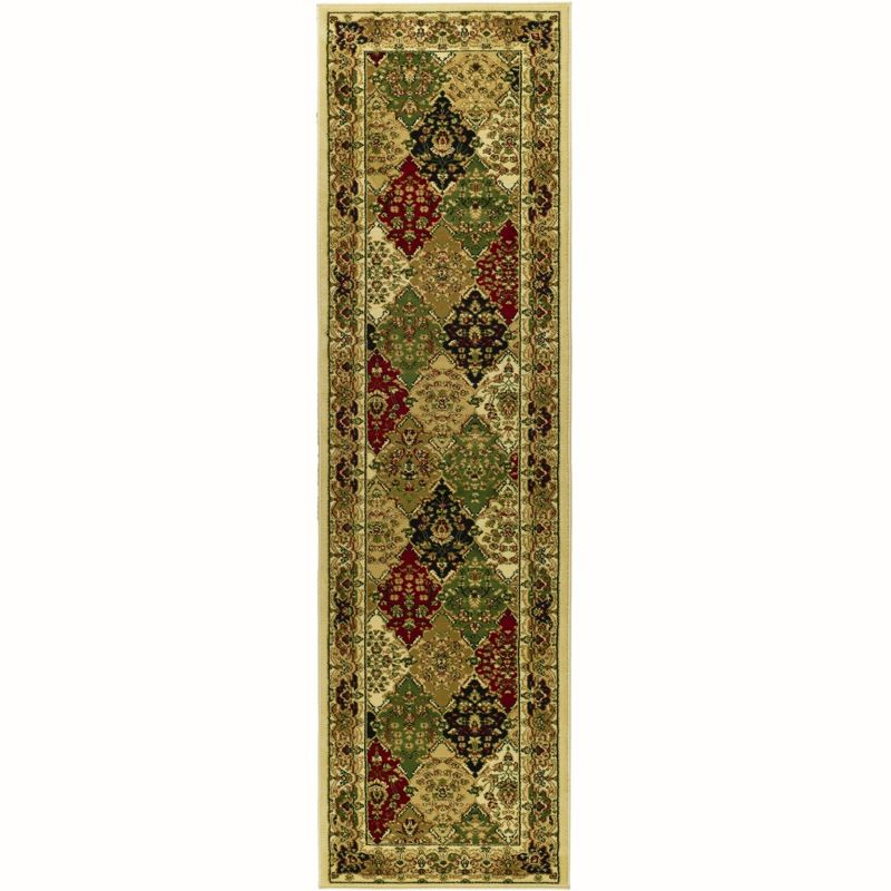 Lyndhurst LNH221 Power Loomed Runner Rug - Multi/Ivory - 2'3"x12' - Safavieh