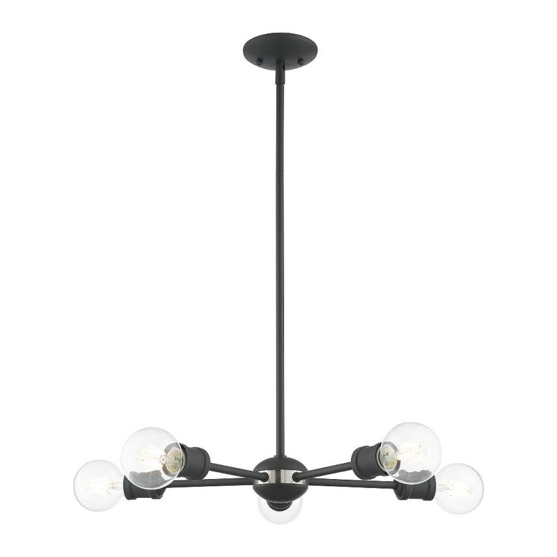 Livex Lighting Lansdale 5 - Light Chandelier in  Scandinavian Gray