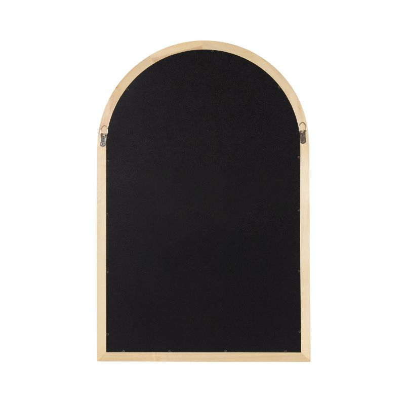 20"x30" Hatherleigh Arch Wood Wall Mirror Natural: Durable, Light Finish - Kate & Laurel All Things Decor