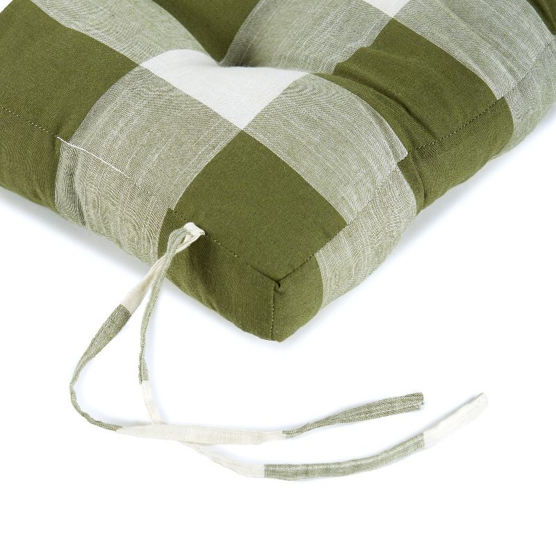 The Lakeside Collection Buffalo Check Bench Cushions - Green