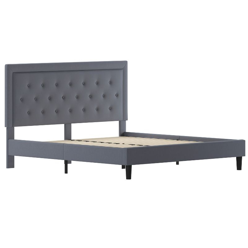 Flash Furniture Roxbury Panel Tufted Upholstered Platform Bed