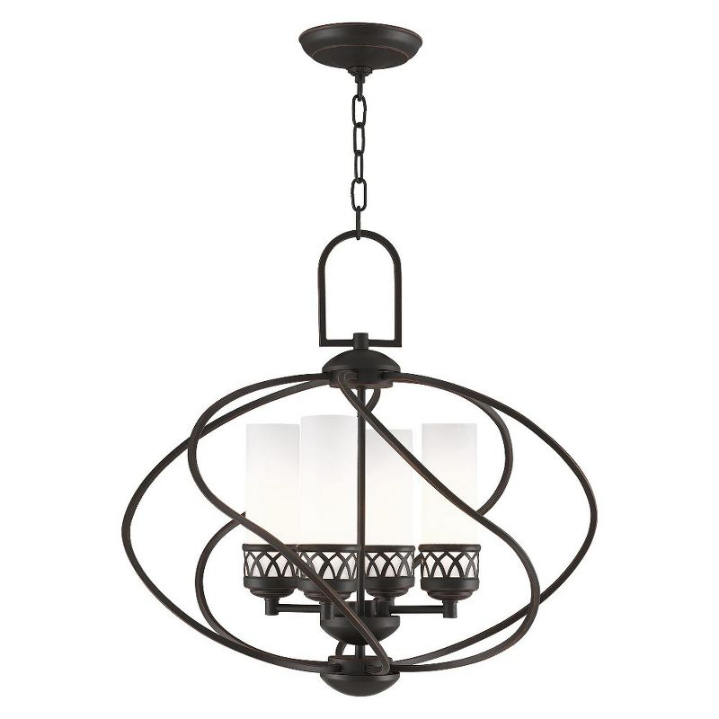 Livex Lighting Westfield 4 - Light Chandelier in  Olde Bronze