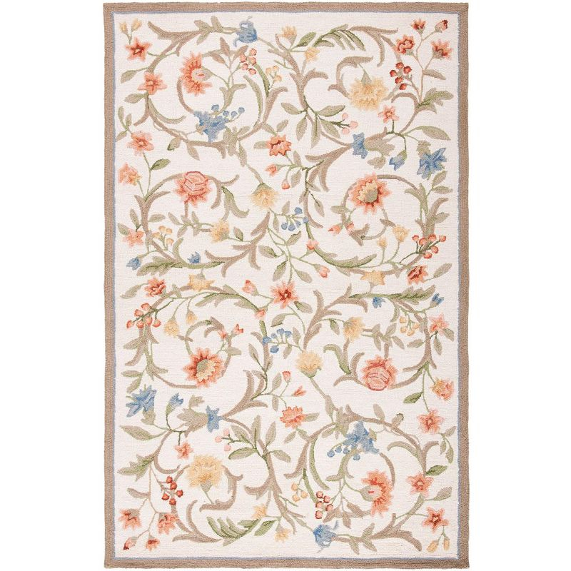 Chelsea HK248 Handmade Area Rug - 5'3"x8'3" - Ivory - Safavieh