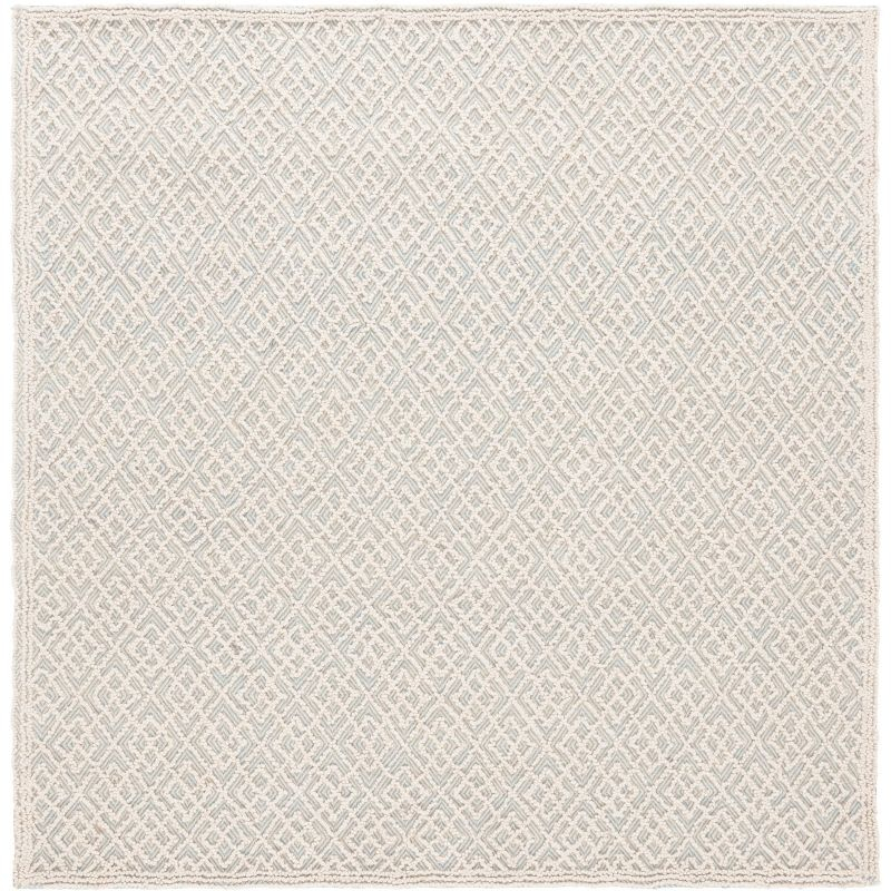 Trace TRC224 Hand Tufted Area Rug - Ivory/Blue - 6'x6' - Safavieh.