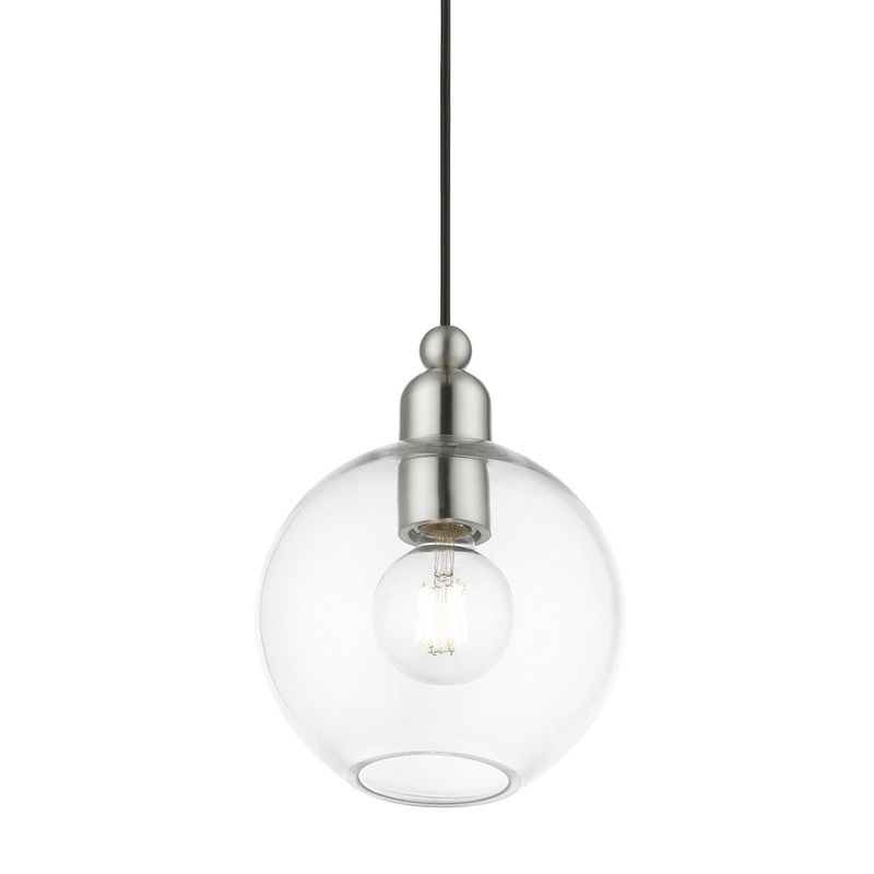 Livex Lighting Downtown 1 - Light Pendant in  Brushed Nickel