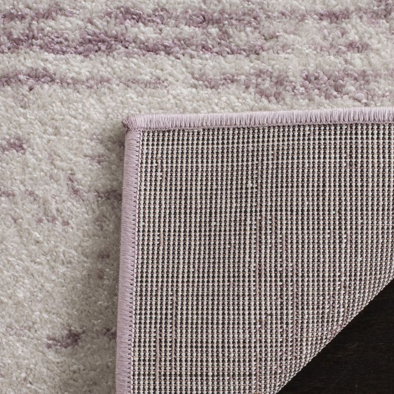 Adirondack ADR113 Machine Made Indoor Area Rug - Cream/Purple - 6'x6' - Safavieh