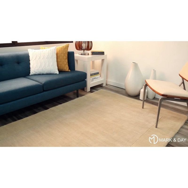 Mark & Day Reims 5'x8' Rectangle Loomed Indoor Area Rugs Dark Brown: Modern Wool, Stain-Resistant, Pet Friendly, Handwoven