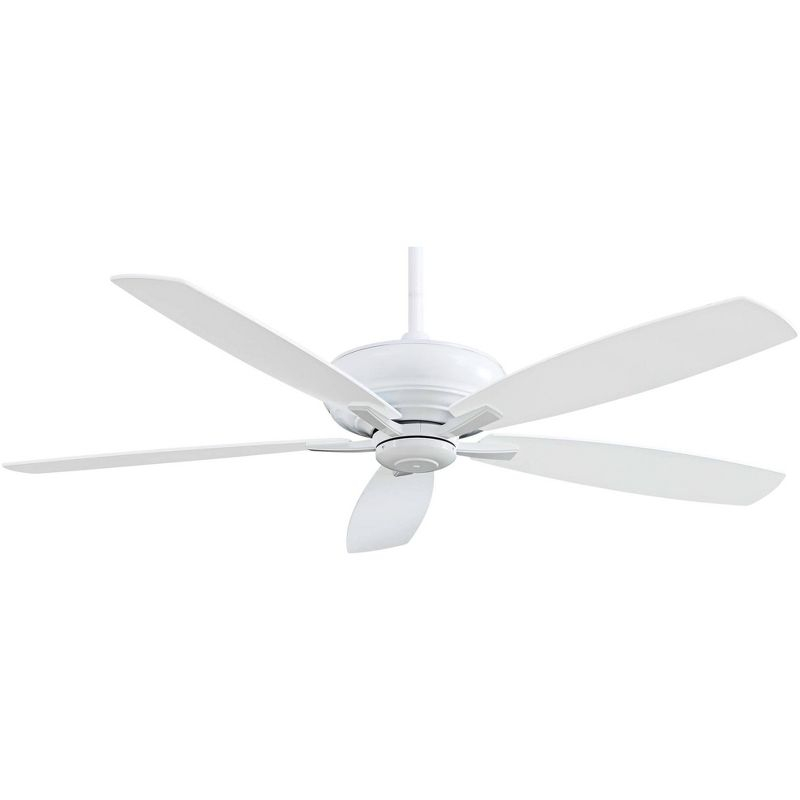 60" Minka Aire Modern Large Indoor Ceiling Fan with Remote Control White for Living Room Kitchen Bedroom Family Dining Home Office