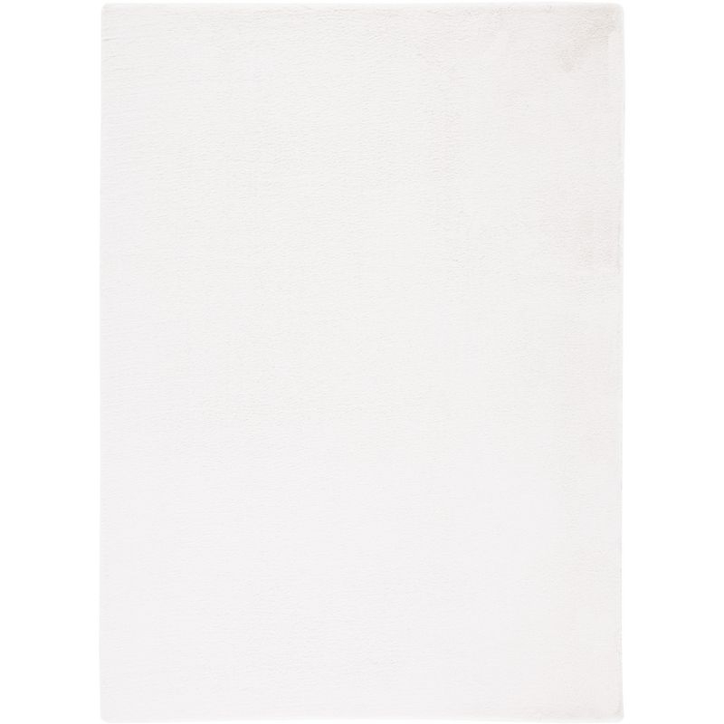 Faux Rabbit Fur FRF500 Power Loomed Machine Washable Indoor Area Rug - Off White - 4'x6' - Safavieh
