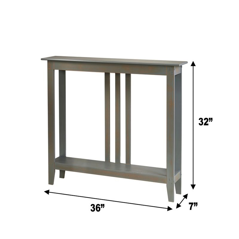 The Lakeside Collection Slim Space-Saving Accent Tables - Gray