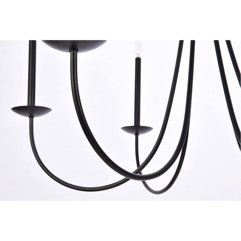 Elegant Lighting Cohen 42 inch pendant in black