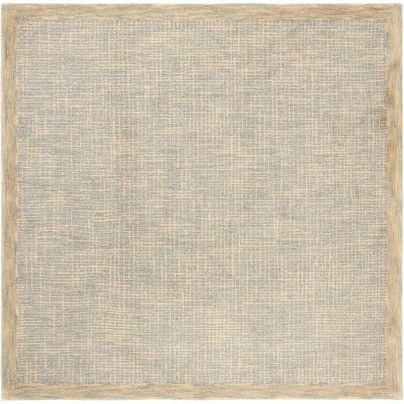 Abstract ABT220 Handmade Indoor Area Rug - Gold/Grey - 6'x6' - Safavieh