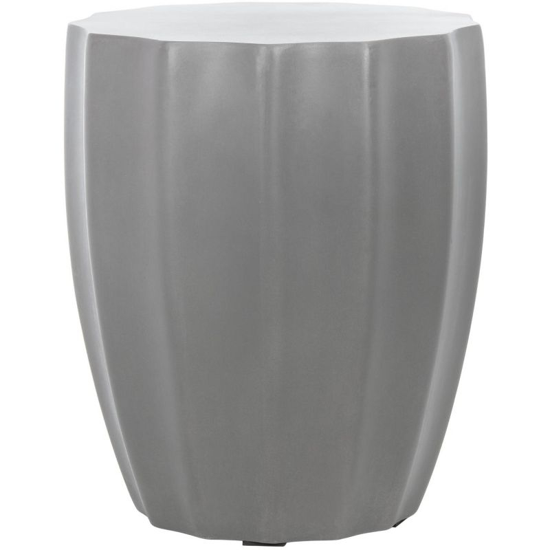 Jaslyn Accent Stool - Indoor/Outdoor - VNN1010 - Gray - Safavieh