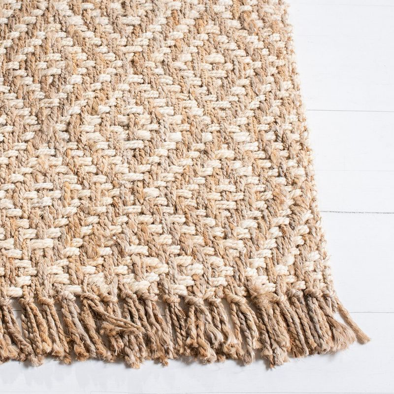 Natural Fiber NF266 Hand Woven Indoor Area Rug - Ivory/Natural - 4'x6' - Safavieh.