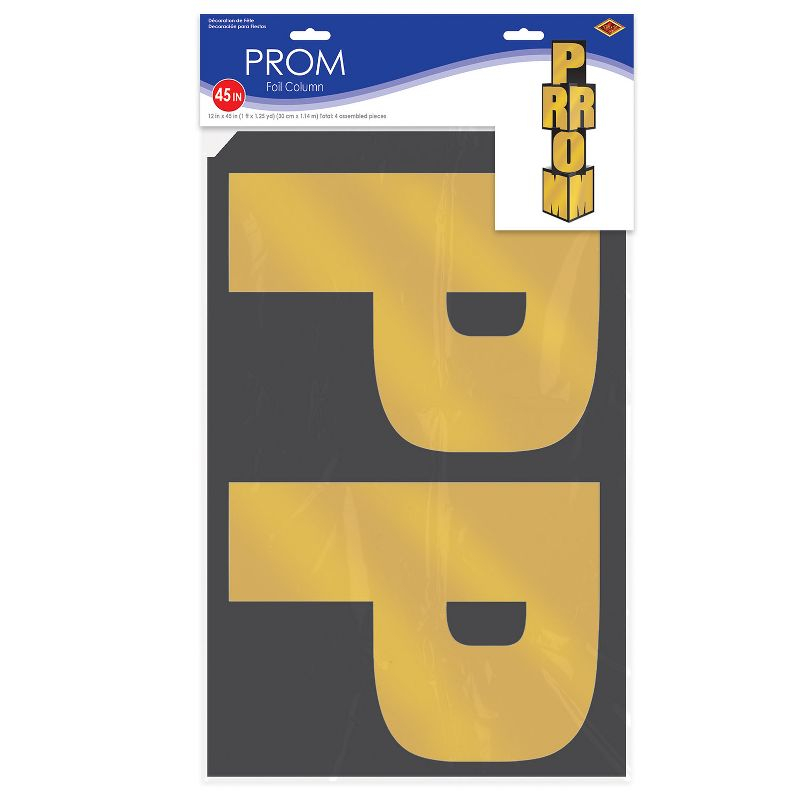 Beistle Foil Prom Column, 3' 9" x 12", (1/Pkg) Multicolored