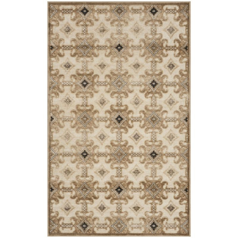 Martha Stewart Collection - MSR7430 - Indoor Power Loomed Accent Rugs - Caramel/Cream - 3'3"x5'3"