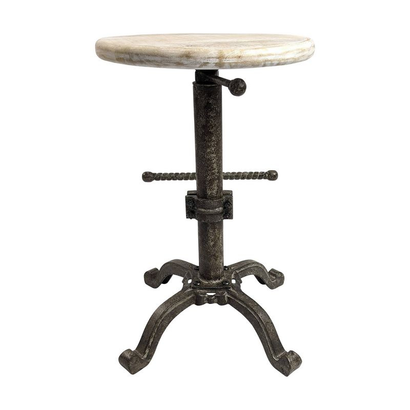 Carolina Living 24" Ryder Swivel Adjustable Counter Height Barstool: Ergonomic, No Upholstery