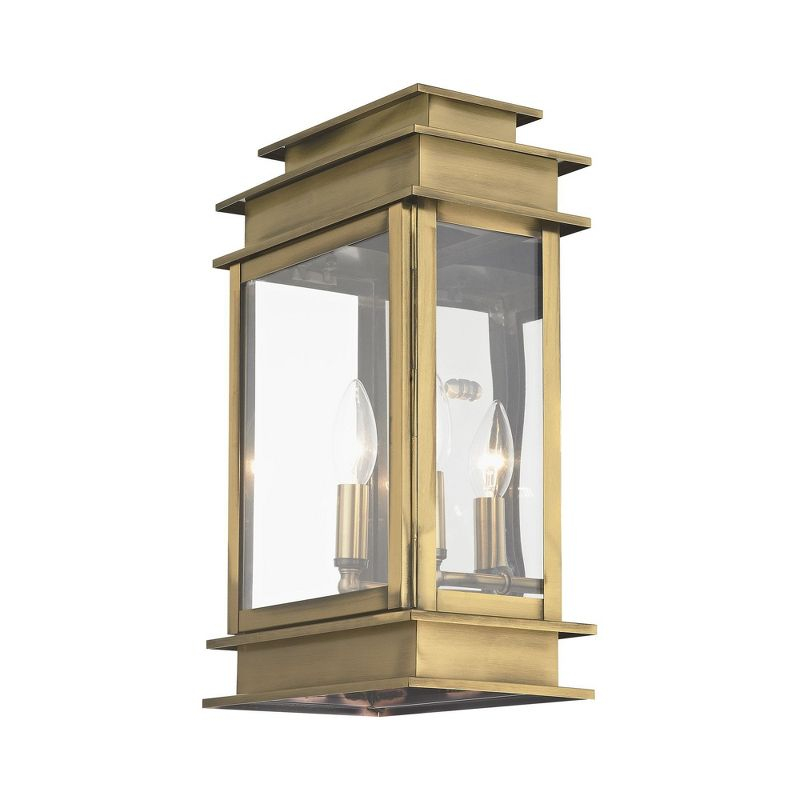 Livex Lighting Princeton 2 - Light Wall Light in  Antique Brass