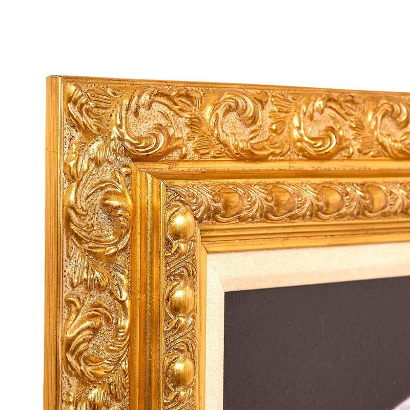 American Art Decor 19.25"x23.25" Ornate Framed Girl with a Pearl Earring Canvas Print by Johannes Vermeer