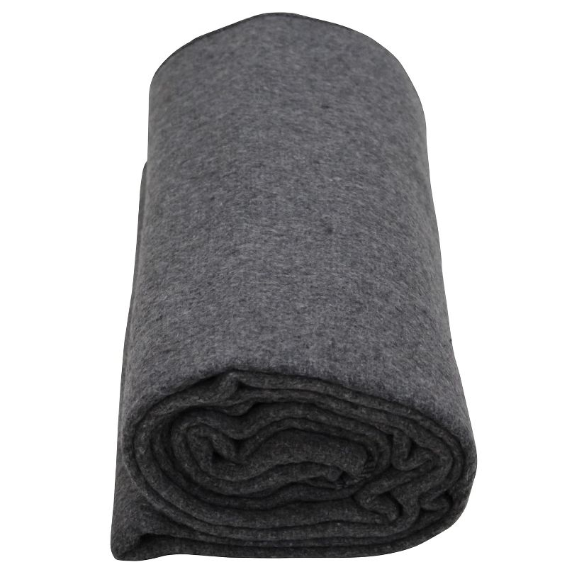 Kemp USA 50% Wool Multipurpose Blanket Durable Throw Blanket for Survival Kit, Fire Retardant