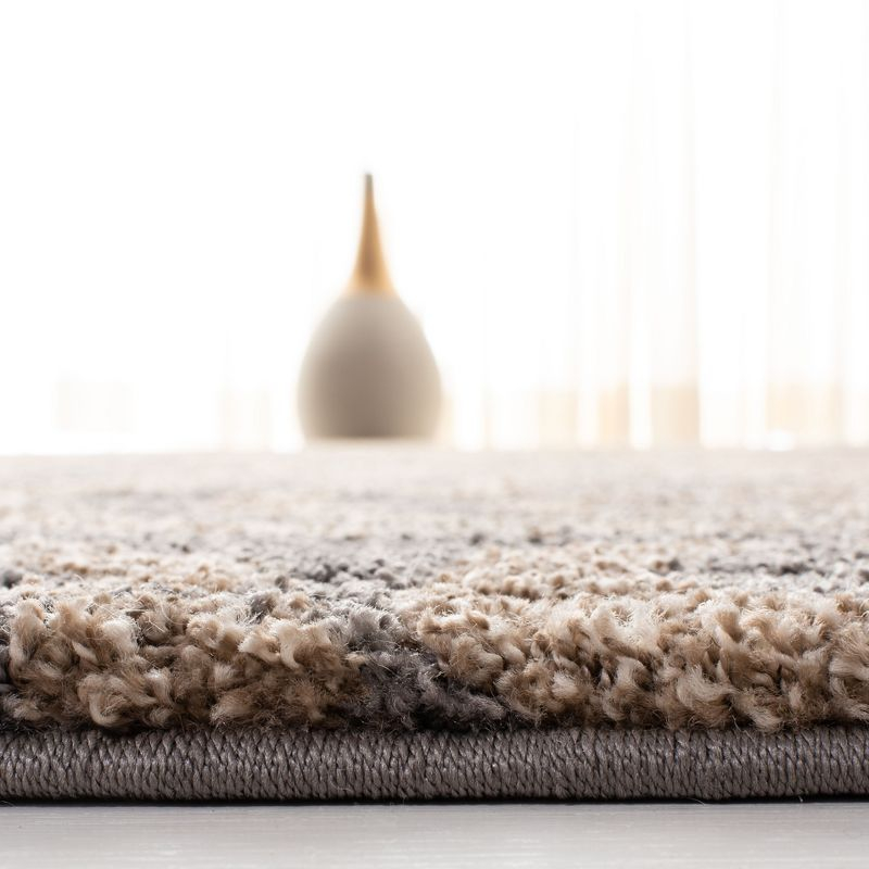 Florida Shag SG462 Power Loomed Area Rug - Cream/Beige - 4'x4' - Safavieh.