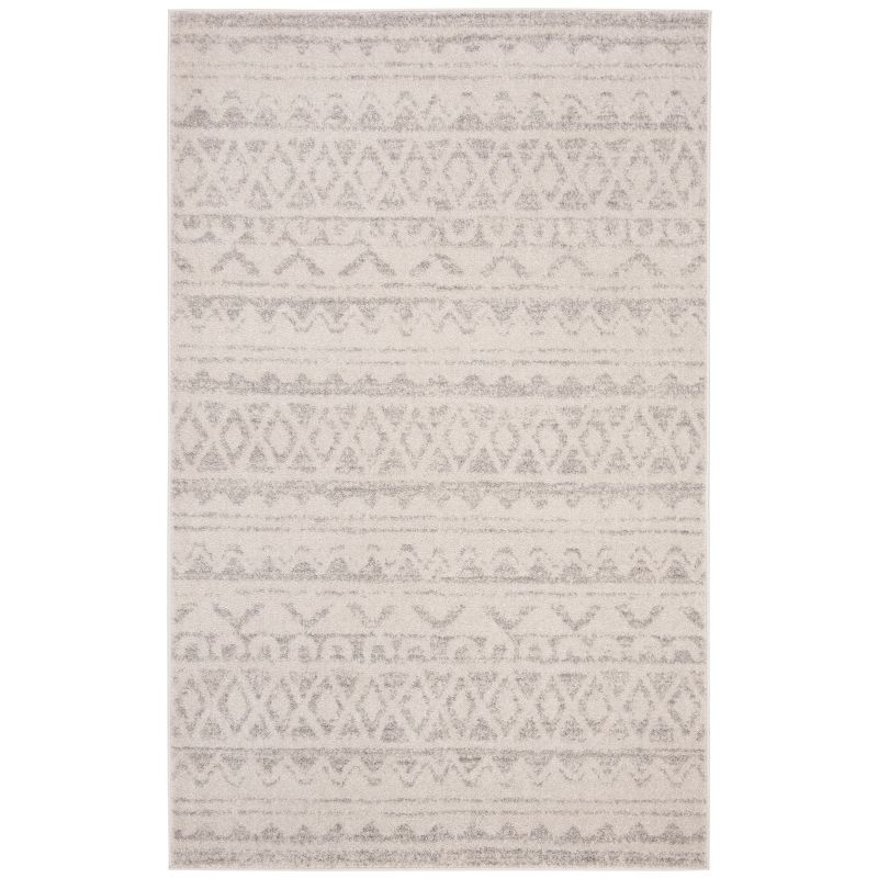 Adirondack ADR119 Machine Made Indoor Area Rug - Ivory/Silver - 6'x9' - Safavieh