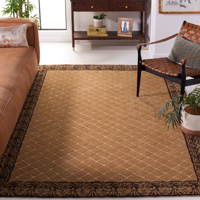 Total Performance Harrison TLP755 Hand Hooked Indoor Accent Rug - Ivory/Chocolate - 3'x5' - Safavieh