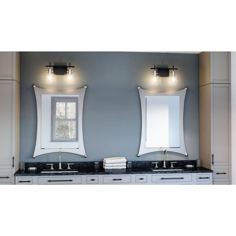 Quoizel Lighting Pensbury 2 - Light Vanity in  Matte Black