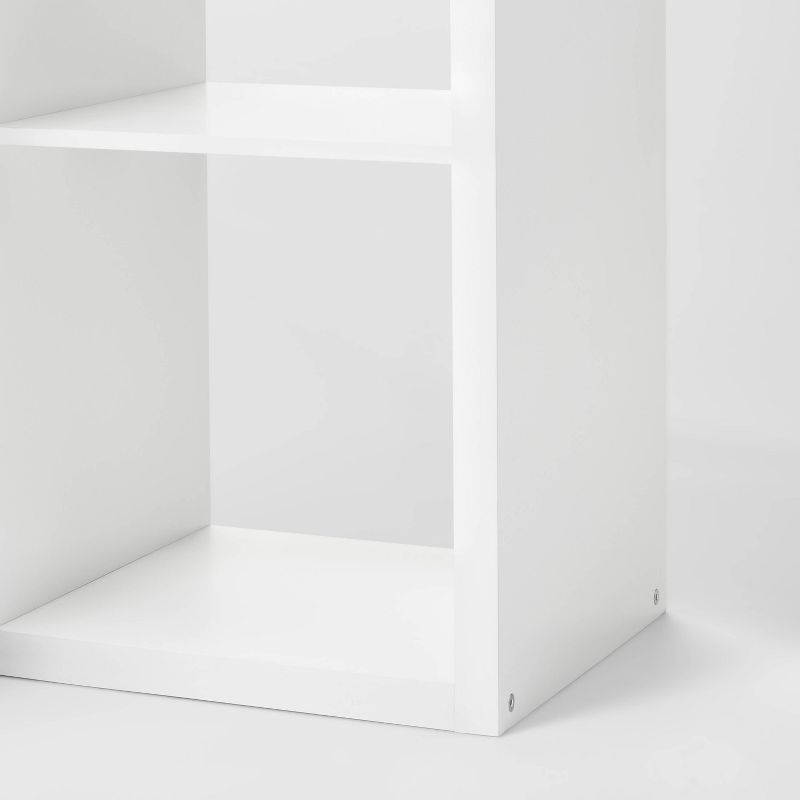2 Cube Organizer White - Brightroom™: MDF Cubby Storage Bookshelf with Anti-Tip Hardware, 13" System Compatible