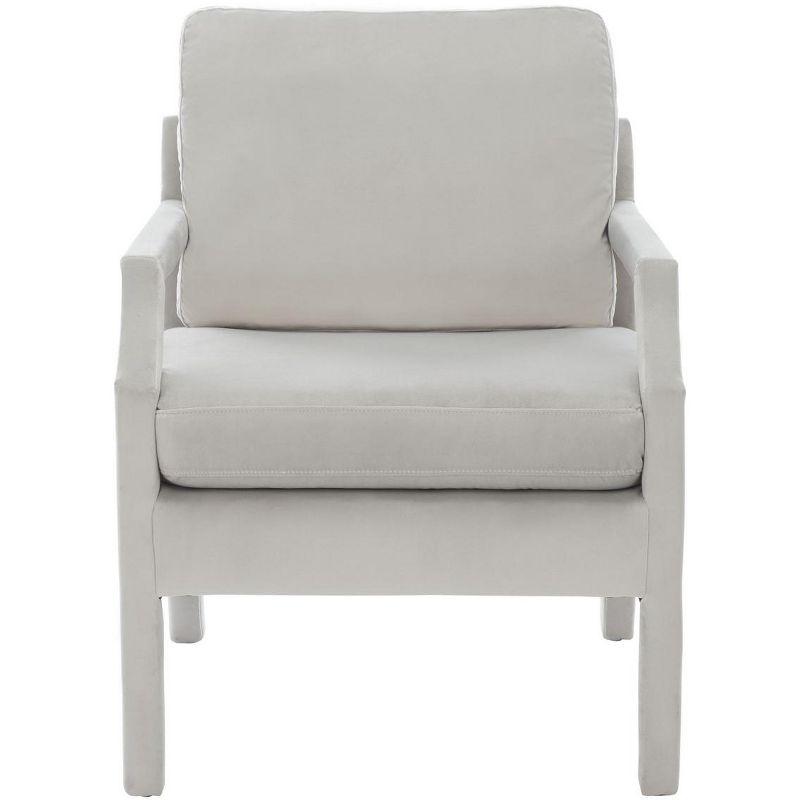Genoa Upholstered Arm Chair - ACH4510 - Light Grey - Safavieh