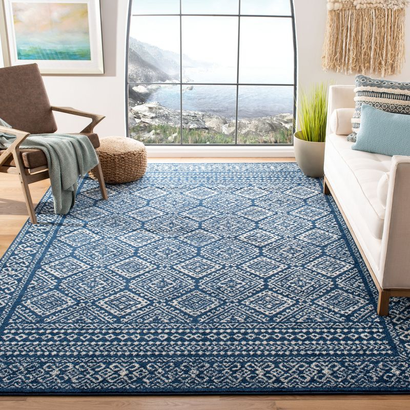 Tulum TUL264 Power Loomed Indoor Area Rug - Navy/Ivory - 9'x12' - Safavieh