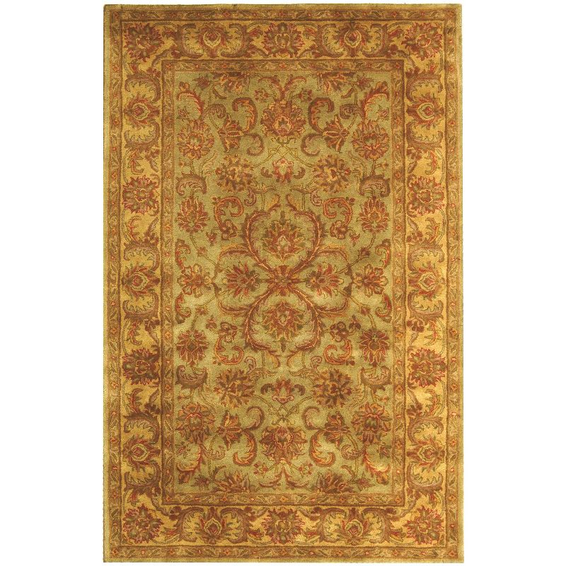 Heritage HG811 Hand Tufted Area Rug - Green/Gold - 4'x6' - Safavieh.