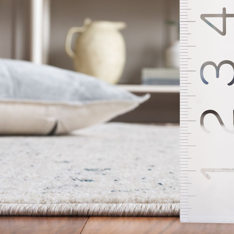 Antique Patina ANP656 Machine Made Loomed Area Rug - Ivory/Blue - 9'-0" x 11'-6" - Safavieh